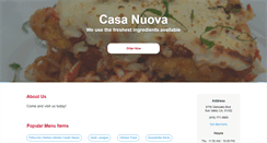 Desktop Screenshot of casanuovasunvalley.com